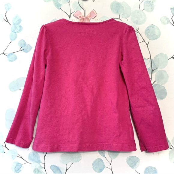 3 for $15 Jumping Beans Kids Pink Top Long Sleeve Shirt Monkey Gold Hearts Tee - Picture 9 of 9